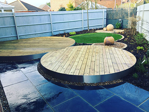 raised circular decking